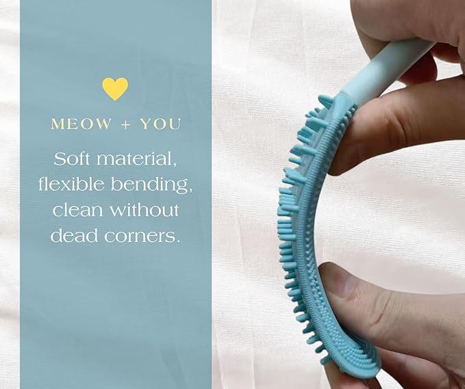 Cat Brush for Shedding,Cat Brushes for Indoor cats,Soft Comb, Short or Long Haired Cats,Pet Grooming,Bath and Massage Brush(3 pcs)