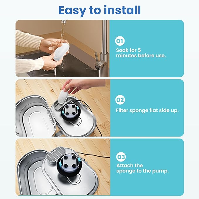 Tomxcute Cat Water Fountain - 4.0L/135oz Gooseneck Copper Faucet Design Cats Fountain for Drinking - Large Capacity Stainless Steel Cat Water Fountain - Comes with 3 Replacement Filters