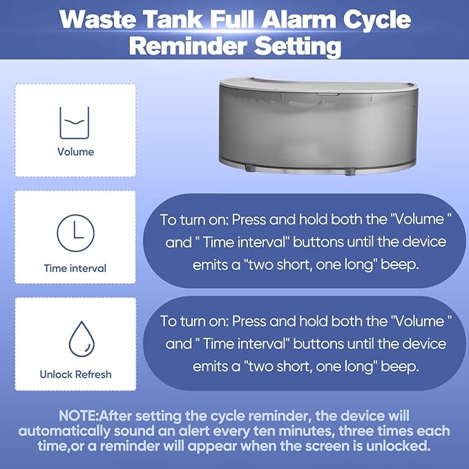 Saker Automatic Cat Water Dispenser: Smart Pet Water Fountain No Filter for Small Dogs - Wireless 3L Rechargeable Smart Cat Fountain - Wastewater Separation