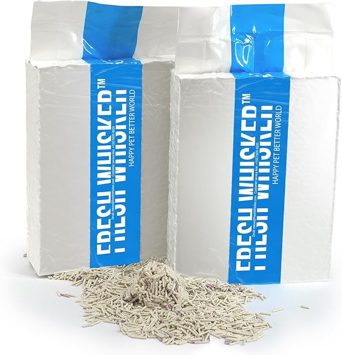FreshWhisker Tofu Cat Litter, Ultimate Odor Control, Quick and Strong Clumping, Low Dust, Less Tracking, Less Cleanup, Longer Lasting Plant Based 5-in-1 Kitty Litter (Probiotic 11 LB Box)