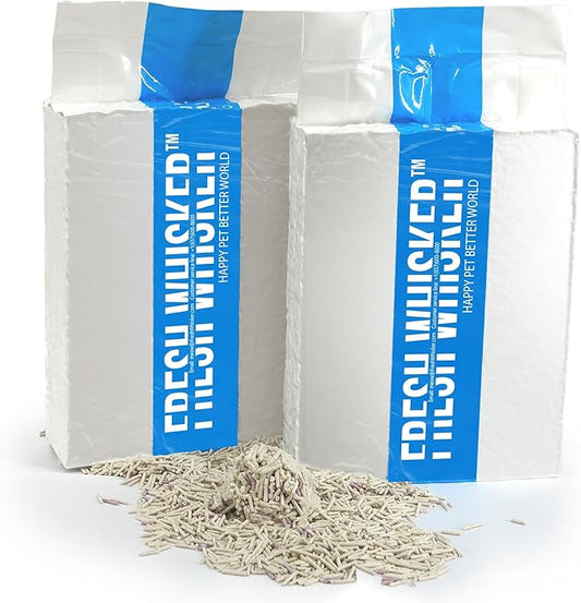 FreshWhisker Tofu Cat Litter, Ultimate Odor Control, Quick and Strong Clumping, Low Dust, Less Tracking, Less Cleanup, Longer Lasting Plant Based 5-in-1 Kitty Litter (Probiotic 11 LB Box)