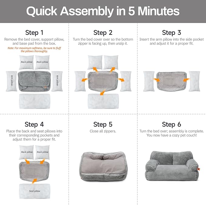 MEWOOFUN Cat Bed for Indoor Cats, Washable Dog Beds for Small Medium Dogs & Cats, Fluffy Cat Couch with Non-Slip Bottom (Green, 26.0" L X 19.0" W X 13.0" Th)