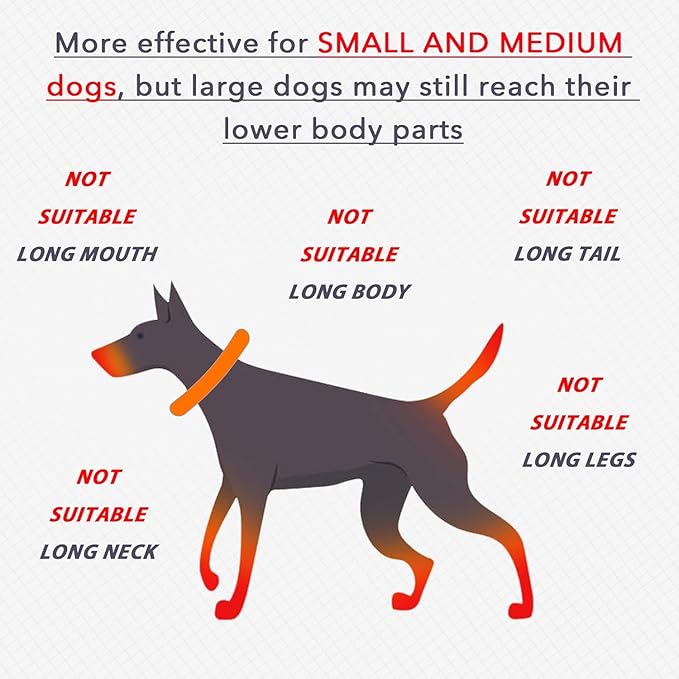 IDOMIK Dog Recovery Collar, Waterproof Soft Dog Cone After Surgery, Comfy Protective Elizabethan Collar Alternative for Dogs Cats, Adjustable Pet Neck Donut Cone Anti-Licking Biting Wounds,Pink,3XL