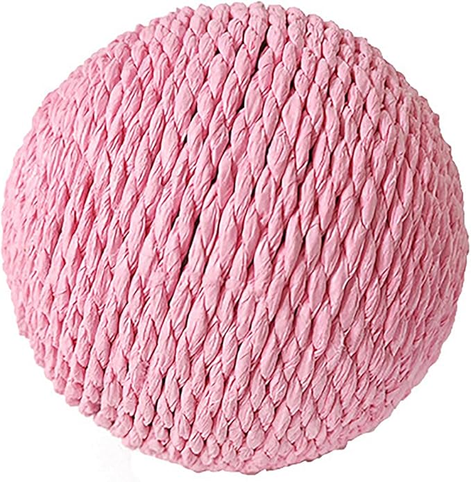 Extra Large 4-Inch Sisal Cat Ball Toy (Pink)