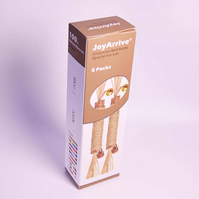 Natural Dried Matatabi Cat Chew Stick with Gall Fruit, Raffia Grass & Bell Ball Toys for Cat, Silvervine Sticks Interactive Catnip Toy for Teething & Entertainment(Size L Color G)