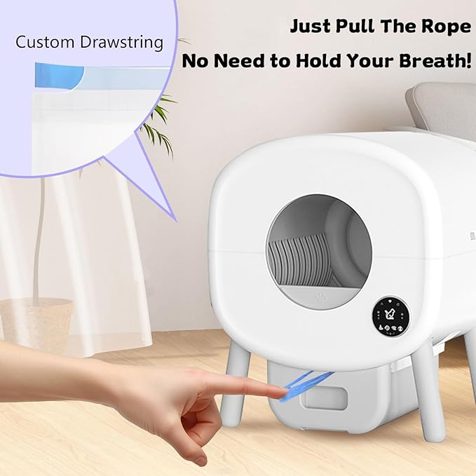 80 Count 26" x 11.8" Cat Litter Box Liners for Fsitego and Fumoi Self Cleaning Litter Box, Extra Thick Heavy Duty Cat Litter Bags Replacement, 3-4 Gallons of Capacity