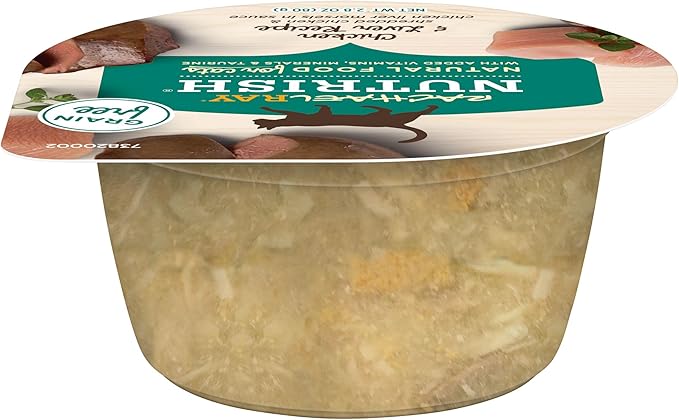 Nutrish Rachael Ray Grain Free Wet Cat Food, Chicken & Liver Recipe, 2.8 oz. Cup, 24 Count