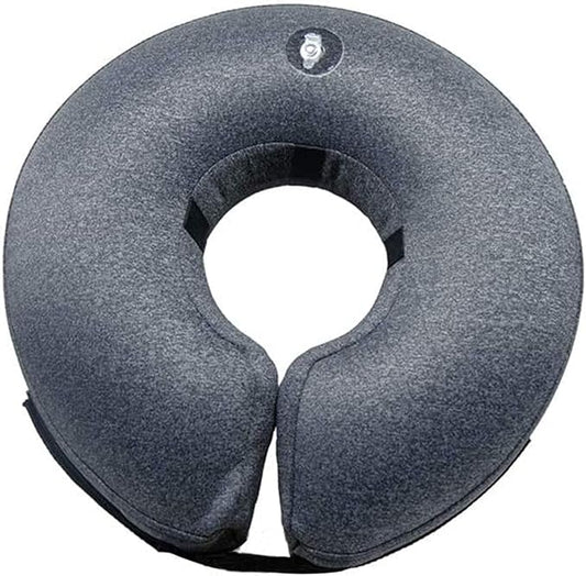 Katoggy Inflatable Dog Recovery Collar,Soft Blow-up Protective Recovery Dog Cone,Pet Donut Cone Collar,Comfy Elizabethan Collar After Surgery for Medium Dog to Prevent from Biting & Scratching,Small