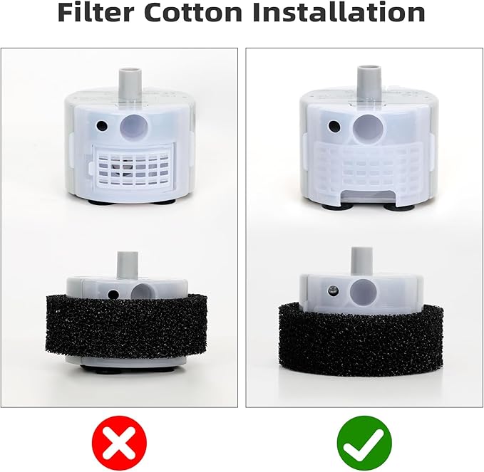 Ultra-Quiet Replacement Pump for Stainless Steel Cat Water Fountains - SMA-800 Motor - Safe and Easy to Clean with Low Voltage DC 5V and USB Cable (Bottom Suction Pump)