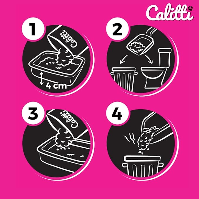 Crystals Premium Cat Litter Non-Clumping - Maximum Odor Control, 99.9% Dust Free, Soft on Paws, Unscented 32 lb (4 x 8 lb Packs)