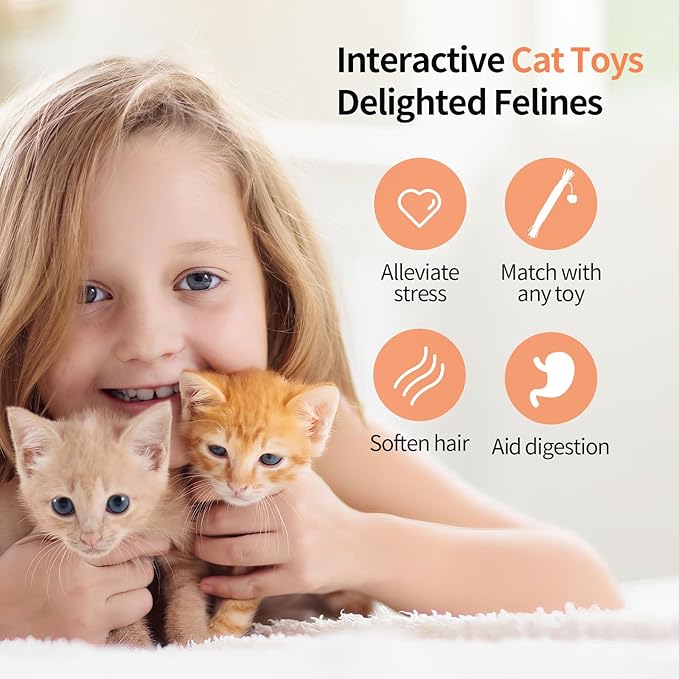 Cat Toys - Blend Silvervine Powder 25g, Catnip Alternative, 100% Natural Silver Vine Gall Fruit Powder & Silvervine Leaves, Suitable for All Cat Ages