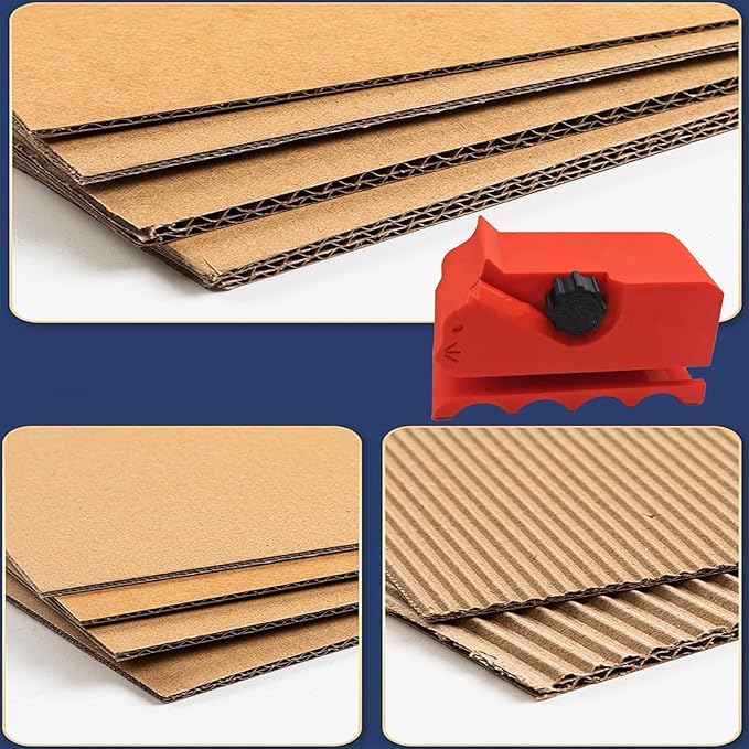 Creative Cat Scratching Board Cutter Cat Scratching Cardboard Cutter, 3D Printing Cardboard Cutter, Stripping Tool, Cardboard Handheld Cardboard Recycling Cutting Tool, Cardboard Cutter for Cat (Red)