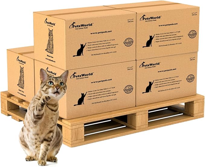 PETSWORLD Cat Pad Refills for Tidy Cats Breeze Litter System (1200 Pads)