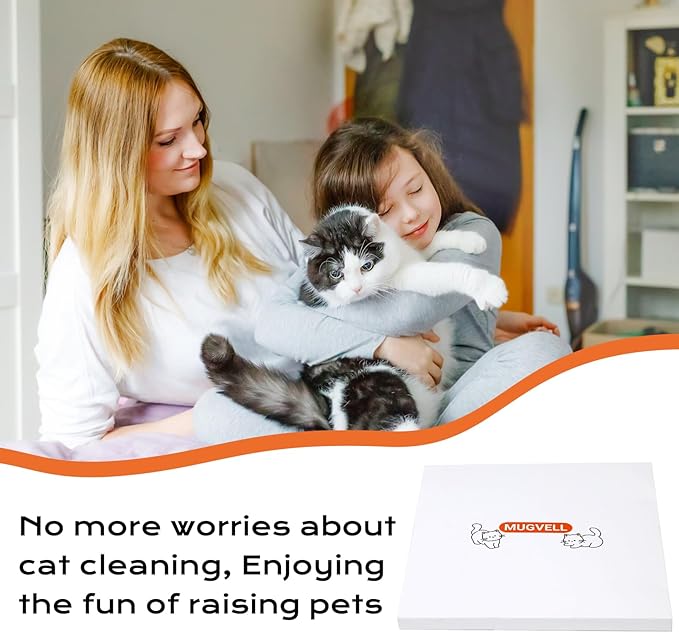 Cat Litter Box Liners 6 Count, 37" x 18" Jumbo Cat Litter Bags with Drawstring, XL Heavy Duty Litter Pan Liners, Litter Box Liners Tear Leak Resistant for Pet Supplies Simple Access