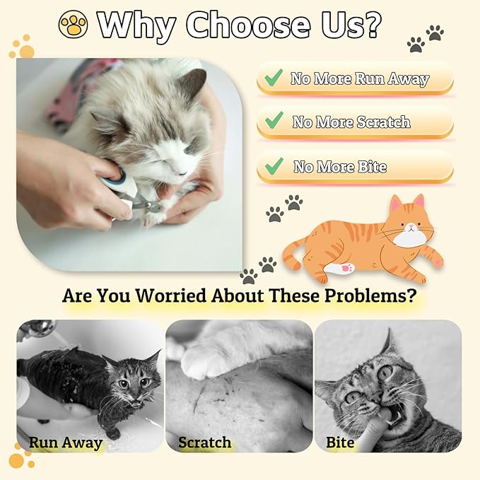 Cat Wrap for Grooming-Premium Cat Grooming Wrap Cat Restraint for Nail Clipping, Self-Adherent Soft Cat Blanket to Wrap Cat Anti-Scratch Anti-Escape Grooming Bag (Pink, L(Within 9lbs))