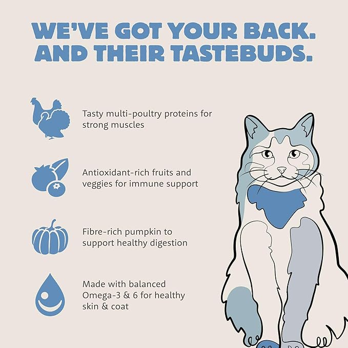 Range Rotisserie, Dry Cat Food, Chicken Meal and Turkey Meal Adult Recipe with Grains, 3 lb Bag