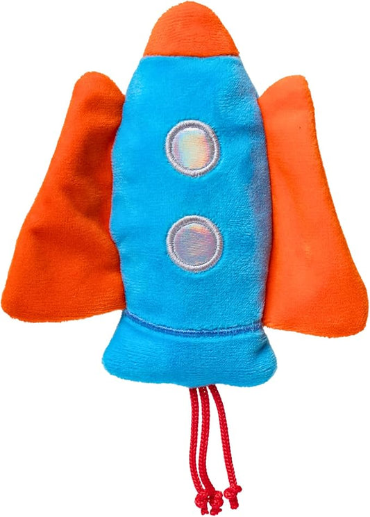 Interactive Catnip Cat Plush Toy, Space Travel Theme, 5‘’, for All Breed Size Cats (Spacecraft)