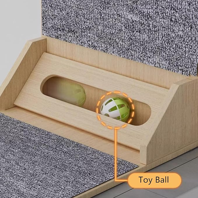 SHENGOCASE 24" Tall L-Shape Cat Carpet Scratcher Cat Scratching Post, Sofa Couch Protector Replaceable Scratching Pad Mat Sisal