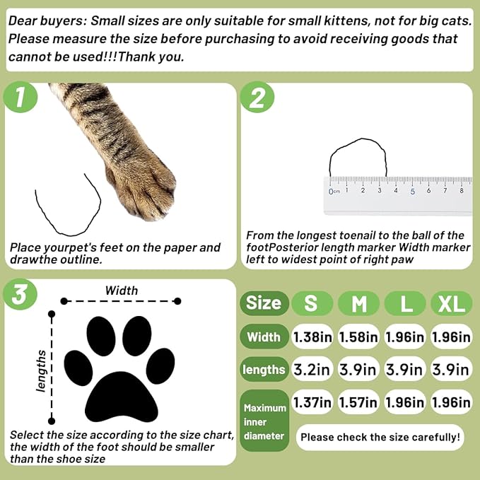 4 PCS Cat Mittens to Prevent Scratching,Mesh Breathable Cat Shoes,Adjustable Cats Anti Scratch Gloves,Suitable for Cats When Bathing and Nail Trimming (Black, L)