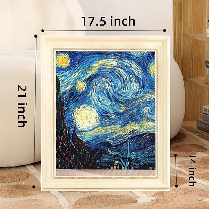 Oil Painting Cat House with Scratcher,Cat Bed Art Picture Frame Scratching Board Playing Tent Box, Assemble Kitty Couch Cave Condo Creative Pets Furniture - Kitty Living in Famous Painting