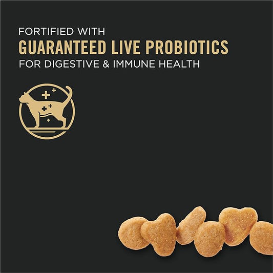 Purina Pro Plan With Probiotics, Sensitive Skin & Stomach, Natural Dry Cat Food, Turkey & Oat Meal Formula - 3.2 lb. Bag