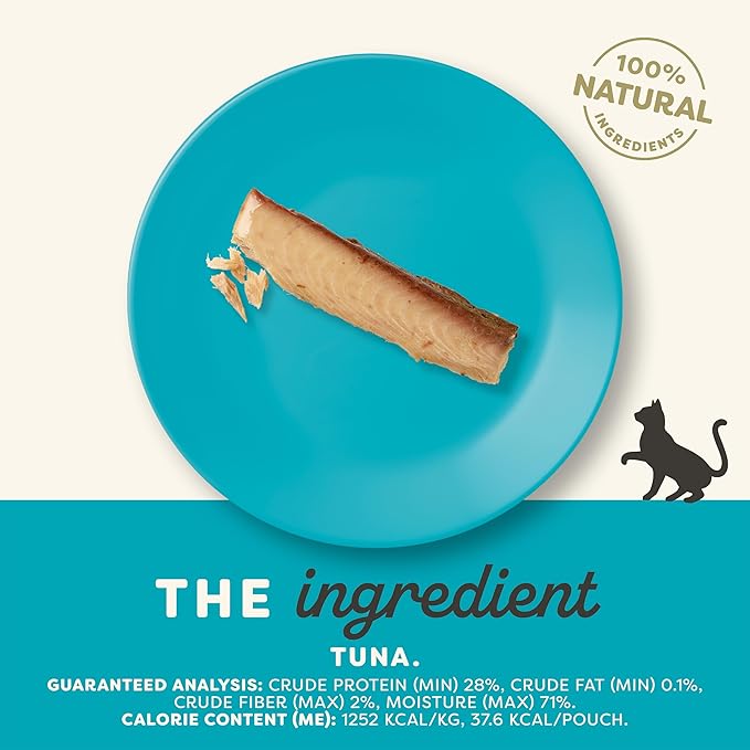 Applaws Natural Cat Treats, Grain-Free, High-Protein Whole Tuna Loins, Single-Ingredient Healthy Snack for Cats (12 x 1.06 oz Loins)
