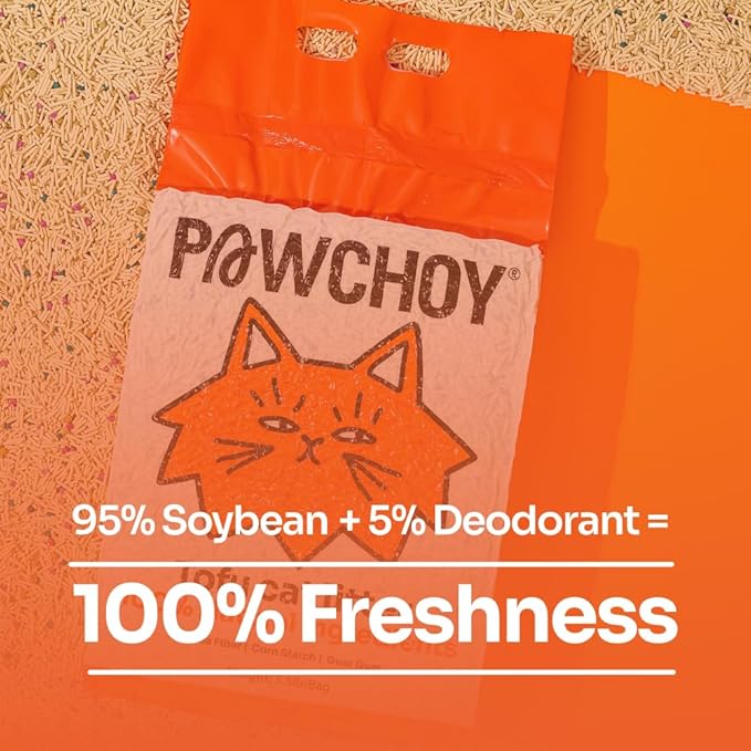 Tofu Cat Litter – Clumping, Flushable, Ultra Absorbent & Fast Drying | 100% Natural, Dust-Free, Low Tracking | Water-Soluble & Eco-Friendly (2.5 lbs x 1 Bag)