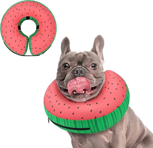 Supet Inflatable Dog Cone Collar Alternative After Surgery, Doggie Neck Donut Collar Recovery ECollar for Post Surgery, Soft Dog Cone for Small Medium Puppies Cats