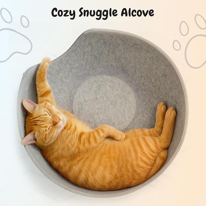 Cave Pet Bed for Cats Calming Anti Anxiety Crate Bed Machine Washable Breathable Soft Padding (24" L x 24" W x 12" H)