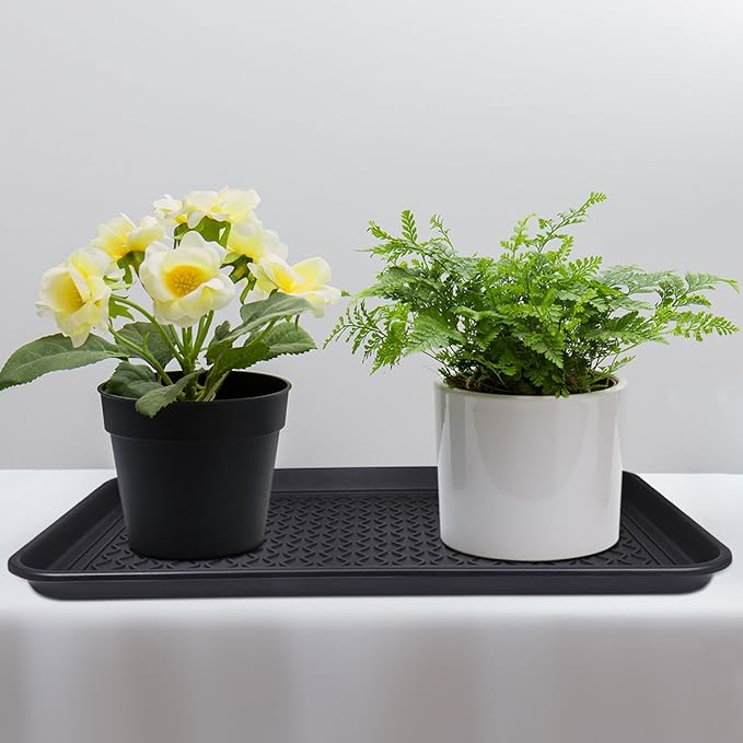 Multi-Purpose Boot Tray Mat,Pet Bowl Tray,Dog Bowl Mat,Boot Tray for Entryway,Waterproof Trays for Indoor and Outdoor Floor Protection,30" x 15"/Large