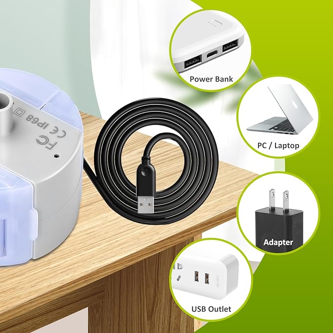 Cat Water Fountain Pump, DR-DC Replacement Pump for Stainless Steel Pet Water Dispenser, Ultra Quiet Pet Fountain Pump, IP68 SMA-800 Submersible Motor for Dog Drinking Fountain