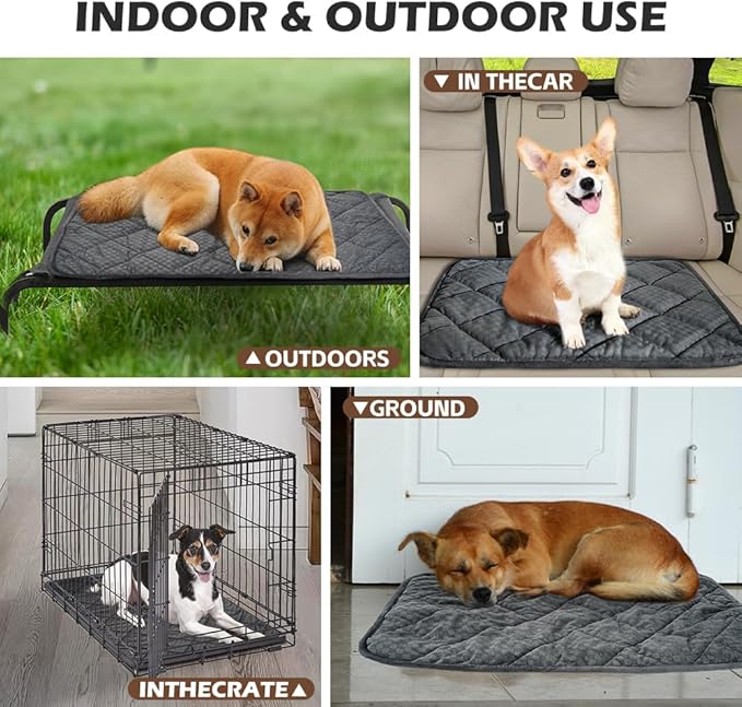 ARGOPET Self Warming Cat Bed (20"x16") Self Heating Cat Mat Warm Thermal Pet Pad with Anti-Slip Bottom Machine Washable Dog Crate Pad for Outdoor and Indoor Pets.