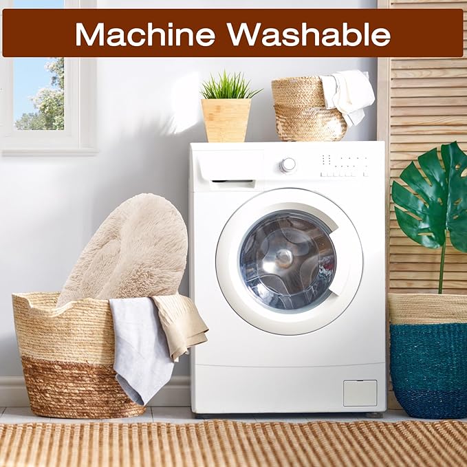 JOLLYVOGUE Dog Bed, Calming Anti-Anxiety Large Dog Bed, Fluffy Donut Cushion for Medium and Large Pets (27"/30"/36")