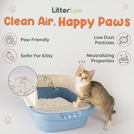 Tofu Cat Litter Clumping, Ultra Absorbent, Fast Drying, Flushable Cat Litter 100% Natural Ingredients, Solubility in Water, Neutralizing Properties of Odor, Dust-Free Tofu Litter for Cats 11lb