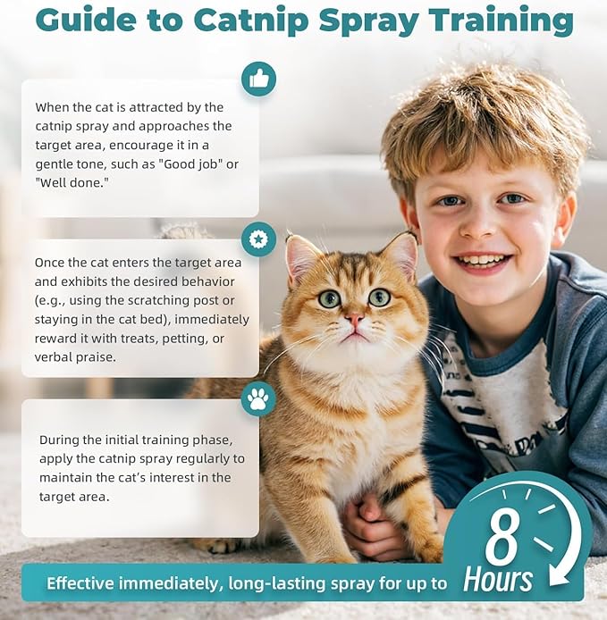 Organic Extra Strength Catnip Spray for Cats & Kittens - Highly Potent Calming Spray, Stress Relief Indoor Cats, Renews Toys & Scratchers，Natural Mess-Free Formula + Potent Catnip (2 oz)