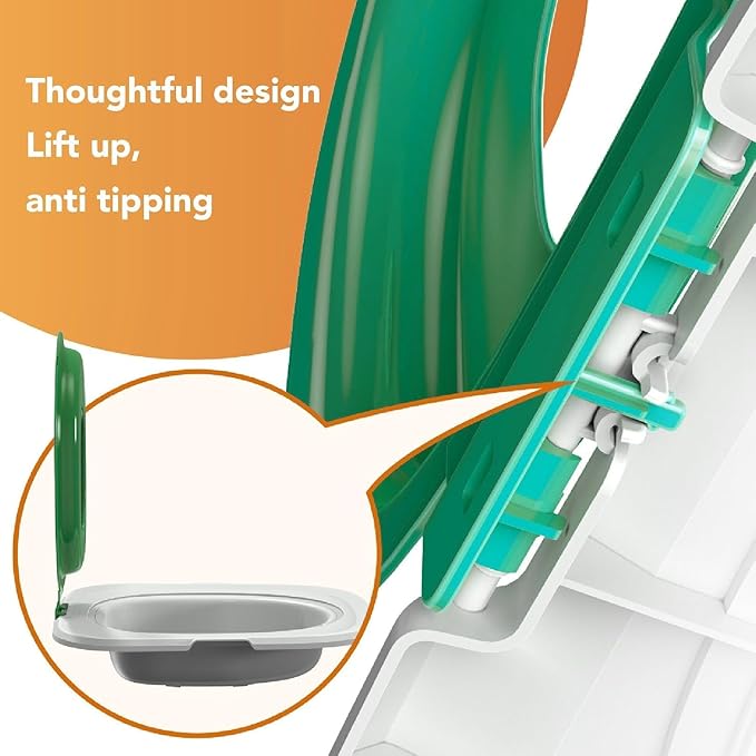 Universal Reusable Cat Toilet Trainer Kit - Detachable Design for Easy Cleaning | Home Pet Care Potty Training System with Litter Box Compatibility (Green)