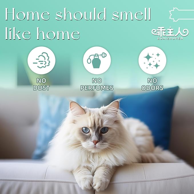 Natural Sodium Bentonite Clay Cat Litter | Dust-Free, Rapid Clumping, Ultra Absorbent, Odor Control, Low Tracking (22LBS)