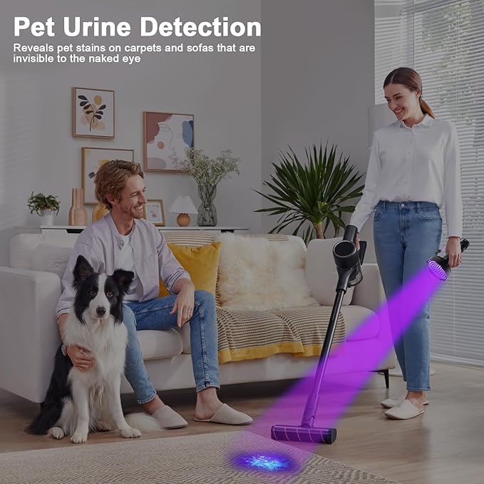 ESCO LITE Blacklight Flashlight 128 LED UV Flashlight, Upgraded Bright 395nm Handheld Ultraviolet Light for Pet Urine Detection, Scorpion Hunting