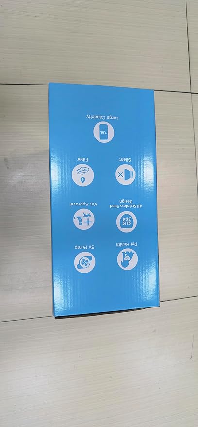 Dog Water Fountain for Large Dogs: 7L/236oz/1.8G Dog Fountain Stainless Steel - Big Cat Drinking Fountain Indoor - Super Quiet Water Fountain for Dogs Inside - for Large Dog Cats & Multi-Pet Home