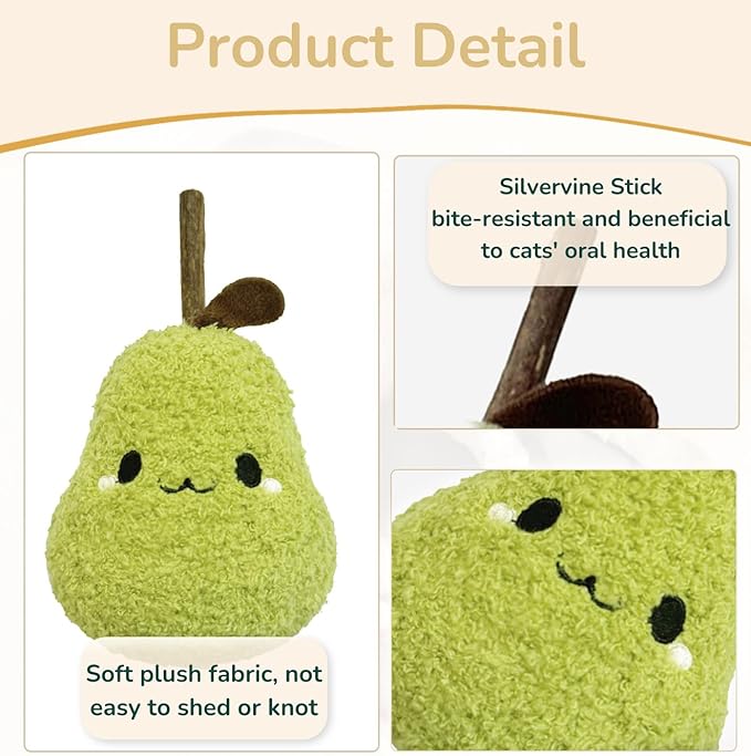 Durable and lnteractive Cat Teething Stick Toys: Chewing Stick, Grinding Teeth Rod, and chewable Cat Doll for Your Pet's Entertainment (Green)