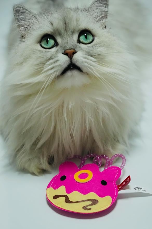 ROHOME Catnip Toys for Cat,Kitten Chew Teeth Cleaning Toy,Interactive Plush Toys for Swatting and Playing，Cute Octopus Cat Toy (Pink)