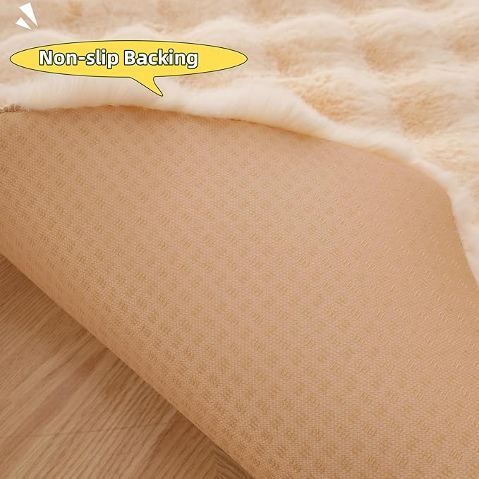 SHENGOCASE Pet Cushion Pad, Faux Fur Dog and Cat kneading Pillow, Cozy Bed Insert for Crate Pad Padding for Cage Kennel House Condo (27.6")