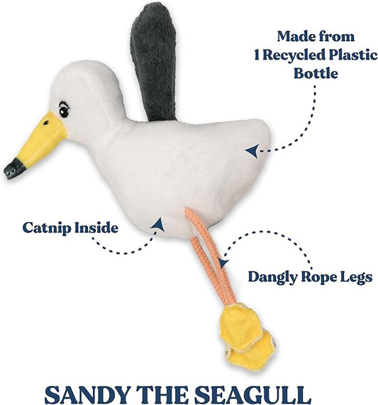 Interactive Cat Toy for Indoor Cats | Catnip Cat Toy | Seagull with Dangling Legs