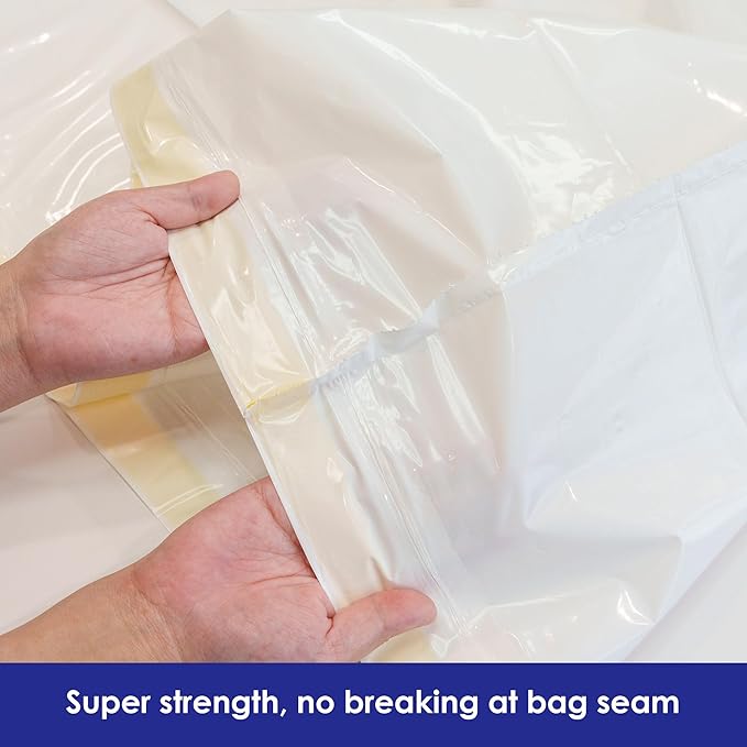 Pre-separated Cat Litter Box Liners, Jumbo Size, Heavy Duty, Sturdy Drawstring, Tear Resistant, Claw-proof, Unscented, 36"x18", 40 Count