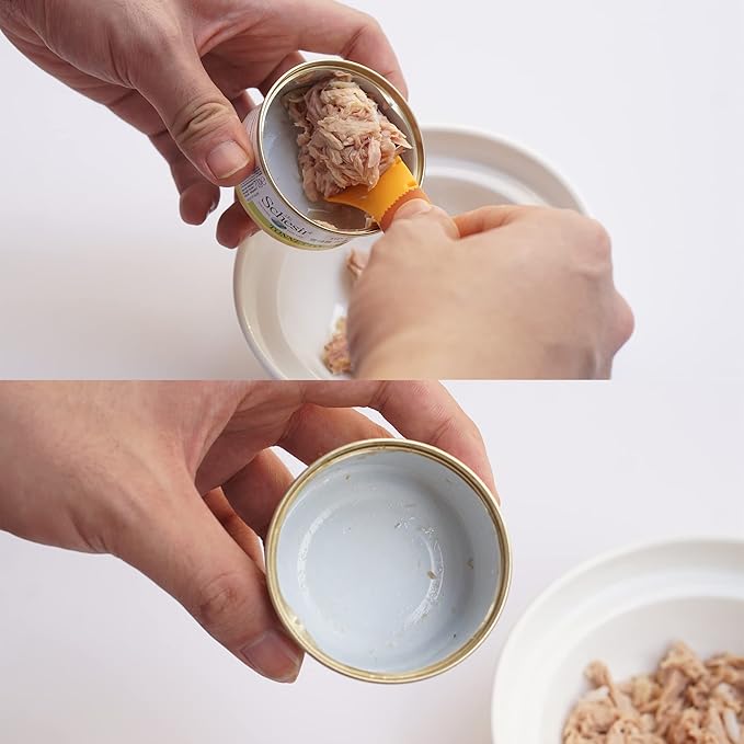 Meow&Woof Cat Wet Food Spoon, Mini Spatula for Pet Canned Food, BPA Free Can Spoons for Animal Feeding, Small Jars Spatulas, Easy Clean Scraper for Dog Food Cans