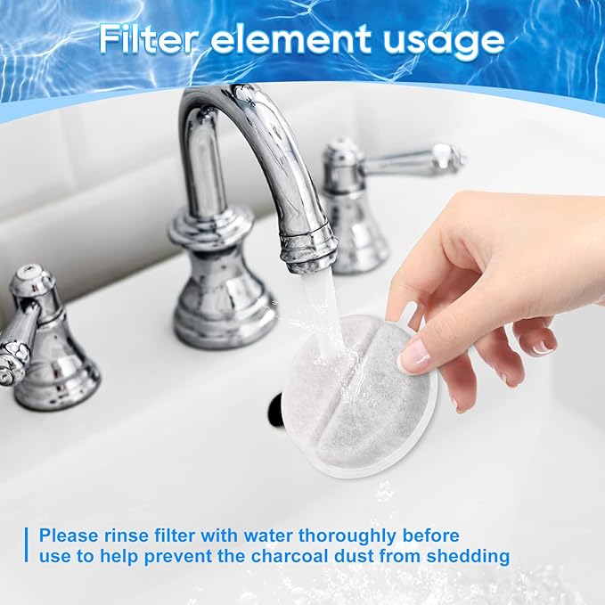 Cat Fountain Filter Replacement, 4 Pack Pet Water Fountain Filters, Cat Water Fountain Filter for Lite & Premium 84oz 2.5L Drinking Automatic Pet Fountain