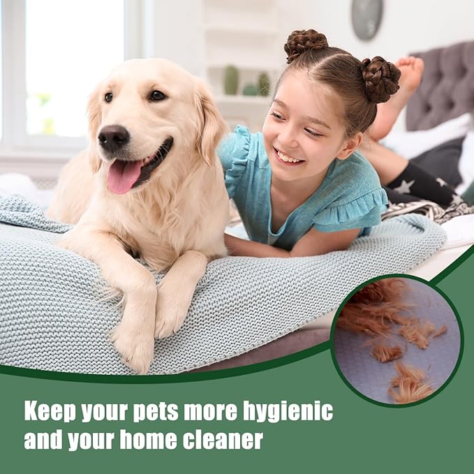 Handheld Dog Grooming Brush Deshedding Dog Brush for Dogs Cats Rabbits Horses Gentle Dog Deshedding Tool Ergonomic Dog Groomer Brush Horse Deshedding Tool Pet Defur Comb