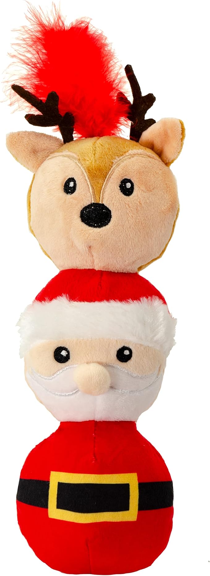 Giftable World Holiday Plush Pet Toy Fun for Christmas Designs Cat Play Toy (9" Christmas Tower)