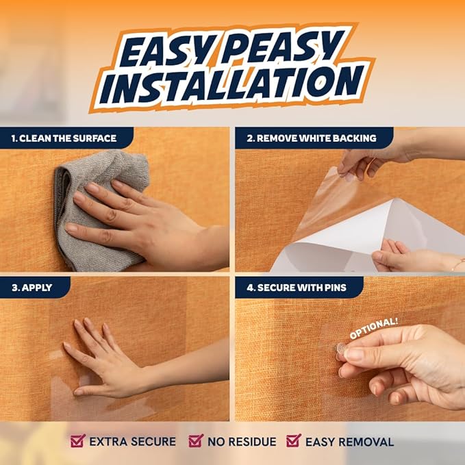 Panther Armor Cat Scratch Furniture Protectors in Frosted Matte, 10-Packs of Flat Sheets to Protect Sofa from Cats & Dogs Scratching, Heavy Duty Couch Covers for Pets, Couch Guards