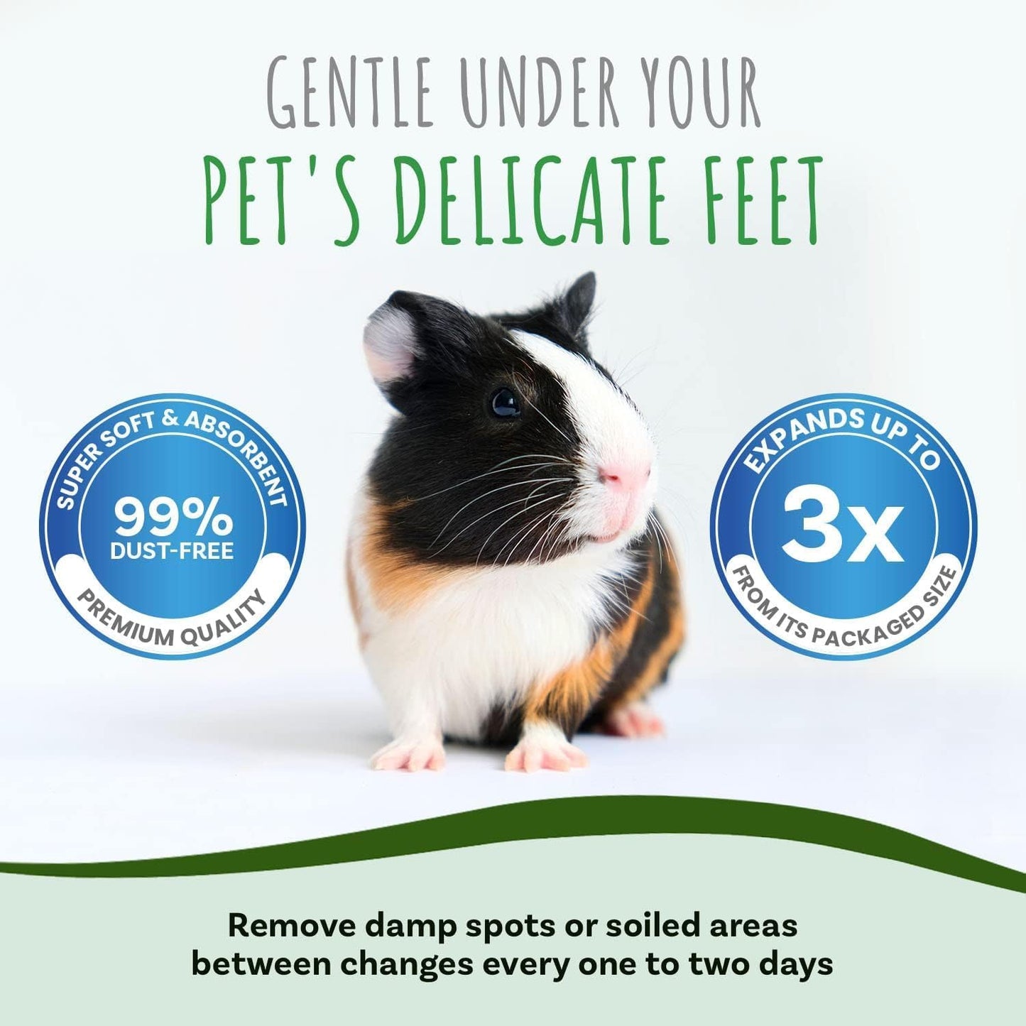 Small Pet Select Unbleached White Paper Bedding, 178L